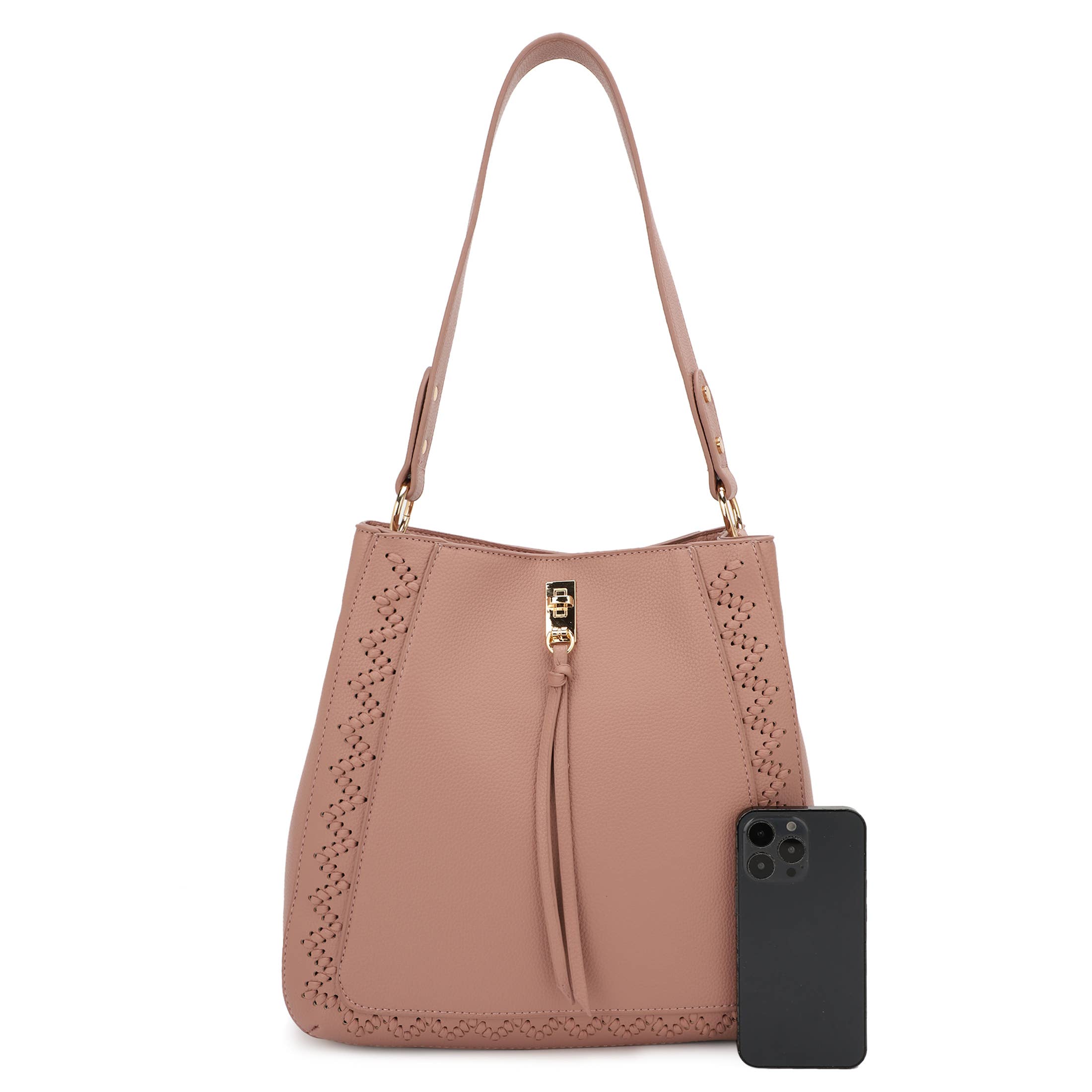 WHIPSTITCH SHOULDER BAG.