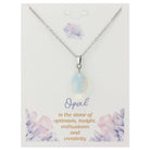 Gemstone Drop Opal Necklace.