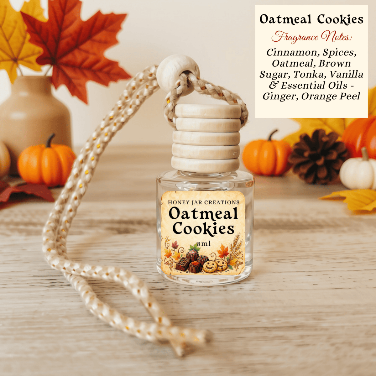 Oatmeal Cookies hanging car diffuser