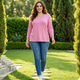 Dear Scarlett Classic Wrinkle-Free V-Neck Top
