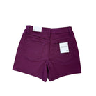 the backside of purple shorts 