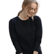 Brushed Microfiber Long Sleeve Round Neck Tee