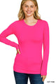 Brushed microfiber round neck tee – view 7