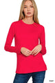 Brushed microfiber round neck tee – view 11