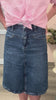 video of denim skirt